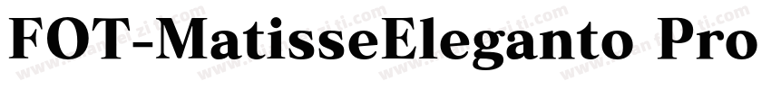 FOT-MatisseEleganto Pro DB字体转换